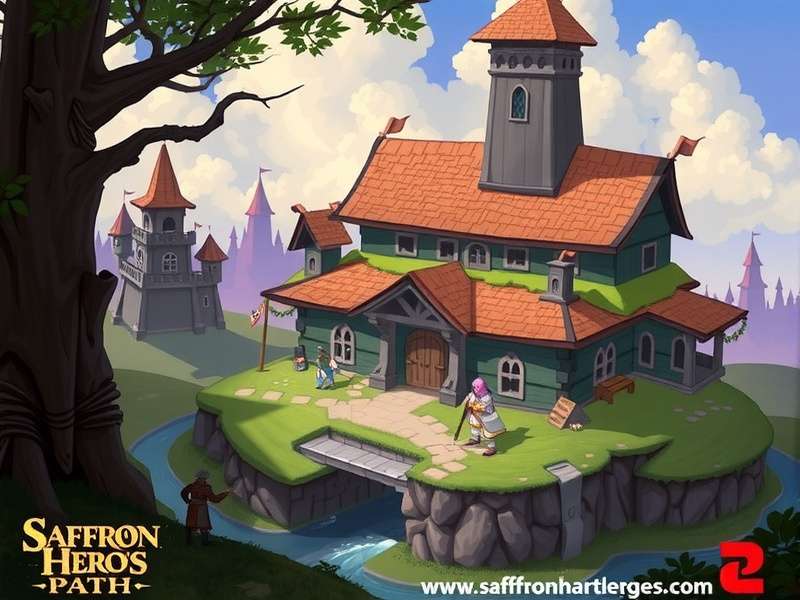 Vibrant artwork from Saffron Hero S Path Saffron Hero S Path Game Art