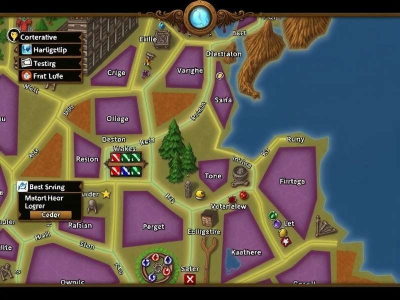 Beautiful landscapes in the game Exploration in Saffron Hero S Path